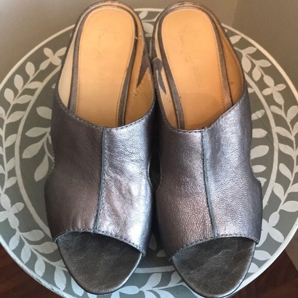 Franco Sarto Wedge Open Toe Sandals Bronze sz 10 - Picture 7 of 8